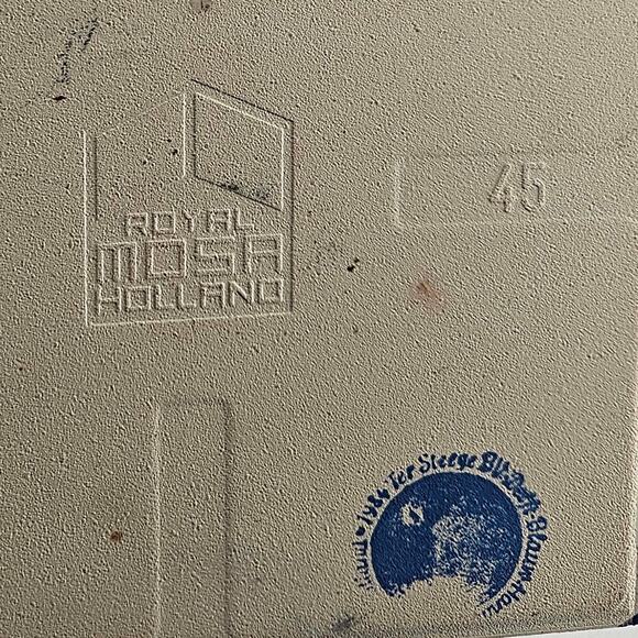 Vintage BLUE DELFT Dutch Windmill Countryside TILE Mosa Made in Holland - Picture 4 of 4